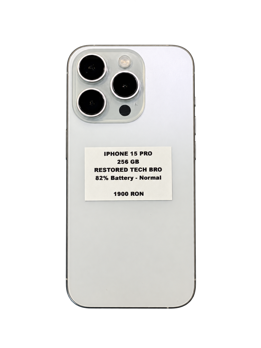 iPhone 15 Pro, vedere din spate